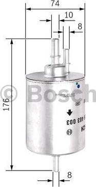 BOSCH F 026 403 003 - YAKIT FILTRESI BENZIN AUDI A4 1.8T 02>04 A6 2.4 3.0 04>06 A8 6.0 03>10 parcadolu.com