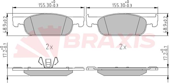 Braxis AA0675 - Fren Balata Seti, Diskli Fren parcadolu.com