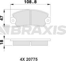 Braxis AA0030 - Fren Balata Seti, Diskli Fren parcadolu.com