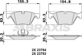 Braxis AA0143 - Fren Balata Seti, Diskli Fren parcadolu.com