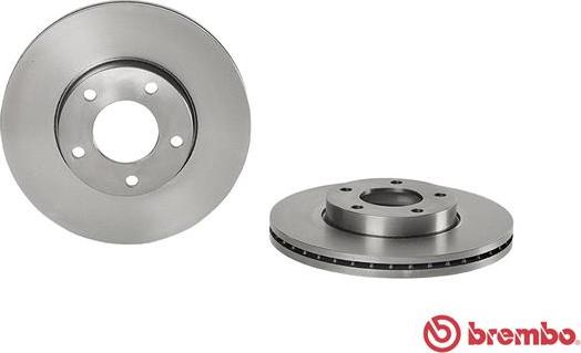 Brembo 09.9464.24 - DISK FREN ON HAVA KANALLI 278-5 MAZDA   3 03 -10 parcadolu.com