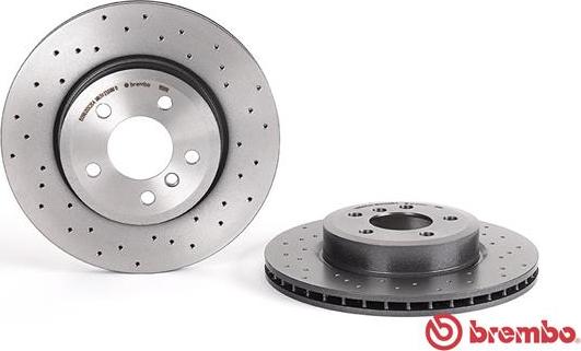 Brembo 09.9581.1X - FREN DISKI BMW  X3 E-83 ON  KAPLAMALI DELIKLI parcadolu.com