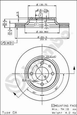 Brembo 09.5307.10 - Fren Diski parcadolu.com