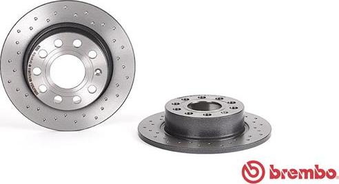 Brembo 08.9502.1X - FREN DISKI ARKA KAPLAMALI VW CADDY 04-  GOLF 04-  AUDI A3 04-  SEAT LEON 06-  DELIKLI Xtra parcadolu.com