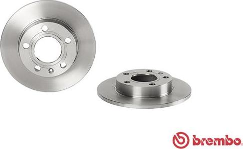 Brembo 08.9136.10 - FREN DISKI ARKA AUDI A4 01-08  SEAT EXEO 09-14 parcadolu.com