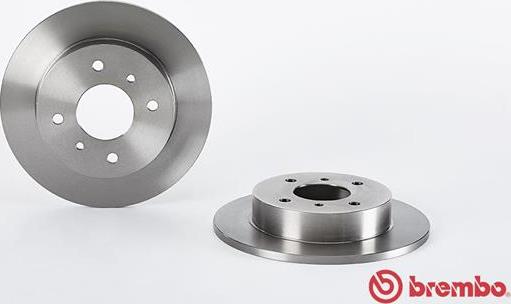 Brembo 08.5443.10 - FREN DISK ARKA DUZ 258-4  NISSAN  PRIMERA 96 - 02 - NISSAN  ALMERA II 00 - 10 parcadolu.com