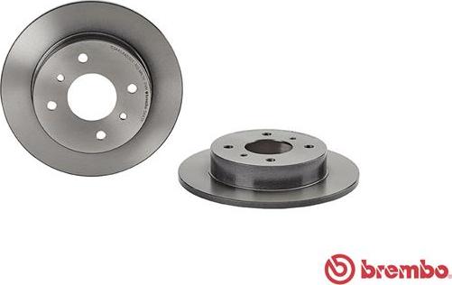 Brembo 08.5443.11 - FREN DISKI ARKA UV COATED NISSAN parcadolu.com