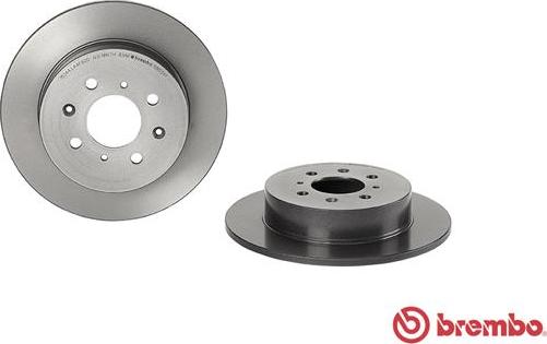 Brembo 08.5803.41 - FREN DISKI ARKA DUZ 260-4-HONDA  CIVIC 2001-2006  HB    parcadolu.com