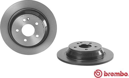 Brembo 08.8405.11 - FREN DISKI ARKA  MERCEDES VIANO W639 ARKA   KAPLAMALI parcadolu.com