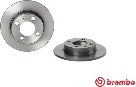 Brembo 08.7165.21 - FREN DISKI ARKA UV COATED VW parcadolu.com