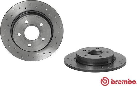 Brembo 08.A725.1X - FREN DISKI ARKA XTRA FORD parcadolu.com