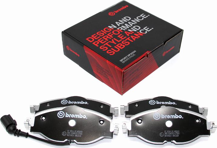 Brembo 07.B314.93 - Yüksek performanslı fren balatası takımı parcadolu.com