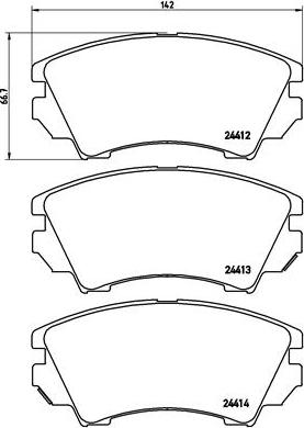 Brembo P 59 055X - Fren Balata Seti, Diskli Fren parcadolu.com