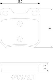 Brembo P59014N - Fren Balata Seti, Diskli Fren parcadolu.com