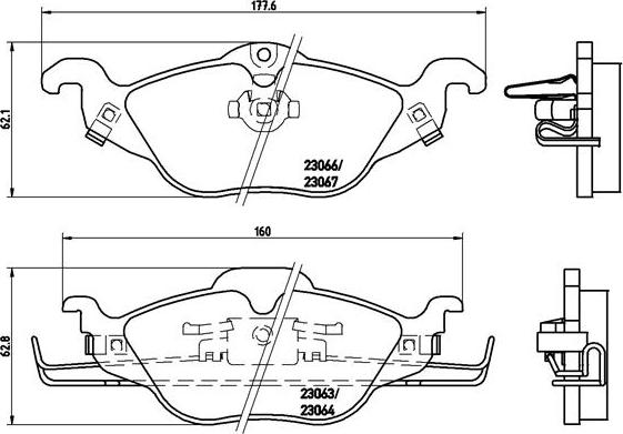 Brembo P 59 030 - Fren Balata Seti, Diskli Fren parcadolu.com