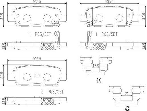 Brembo P56046N - Fren Balata Seti, Diskli Fren parcadolu.com