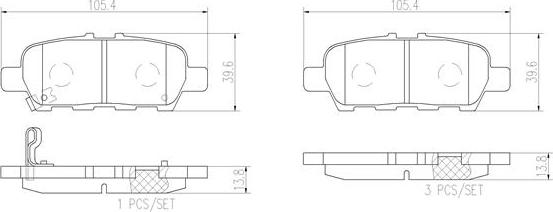 Brembo P56068N - Fren Balata Seti, Diskli Fren parcadolu.com