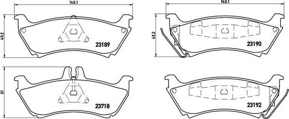 Brembo P 50 044 - Fren Balata Seti, Diskli Fren parcadolu.com