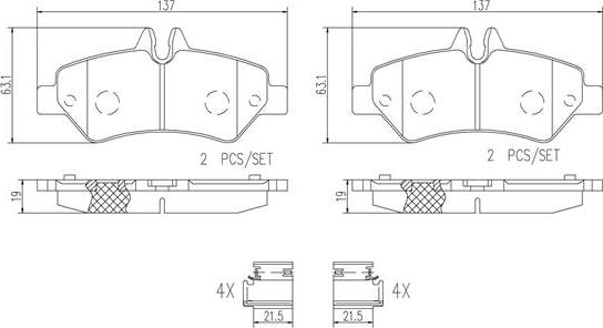 Brembo P50084N - Fren Balata Seti, Diskli Fren parcadolu.com