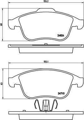 Brembo P 68 047X - Fren Balata Seti, Diskli Fren parcadolu.com