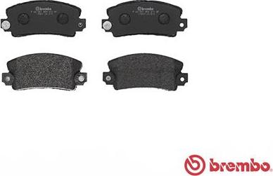 Brembo P 68 001 - FREN BALATASI ON LOW-MET FIAT parcadolu.com