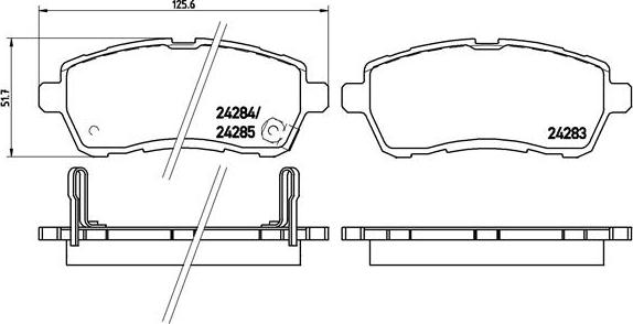 Brembo P 16 013X - Fren Balata Seti, Diskli Fren parcadolu.com