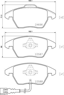 Brembo P 85 146 - Fren Balata Seti, Diskli Fren parcadolu.com