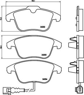 Brembo P 85 112X - Fren Balata Seti, Diskli Fren parcadolu.com