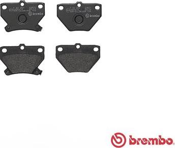 Brembo P 83 052 - FREN BALATASI ARKA LOW-MET TOYOTA parcadolu.com