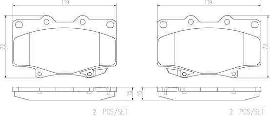 Brembo P83025N - Fren Balata Seti, Diskli Fren parcadolu.com