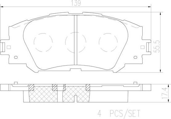 Brembo P83155N - Fren Balata Seti, Diskli Fren parcadolu.com