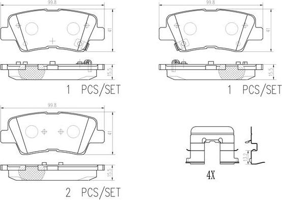 Brembo P30094N - Fren Balata Seti, Diskli Fren parcadolu.com