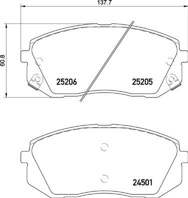 Brembo P 30 093 - Fren Balata Seti, Diskli Fren parcadolu.com