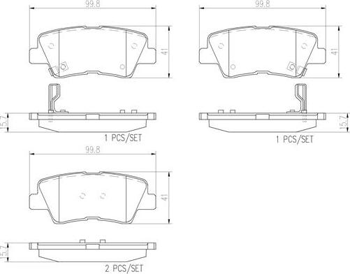 Brembo P30054N - Fren Balata Seti, Diskli Fren parcadolu.com