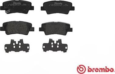 Brembo P 30 054 - FREN BALATASI ARKA LOW-MET HYUNDAI parcadolu.com