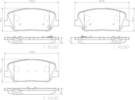 Brembo P30065N - Fren Balata Seti, Diskli Fren parcadolu.com