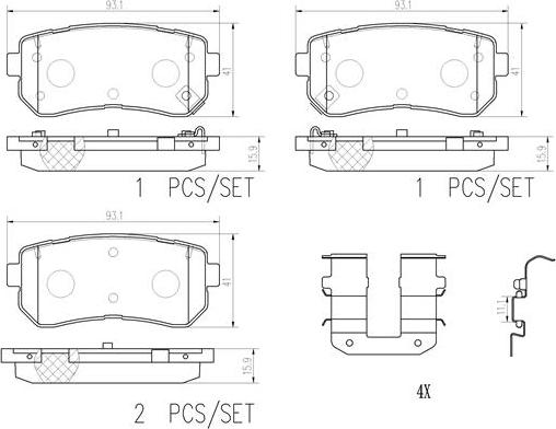 Brembo P30068N - Fren Balata Seti, Diskli Fren parcadolu.com