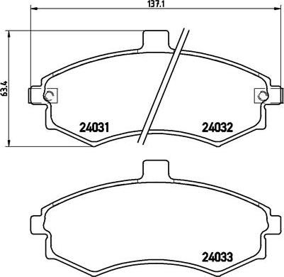 Brembo P 30 020 - Fren Balata Seti, Diskli Fren parcadolu.com