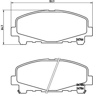 Brembo P 28 043X - Fren Balata Seti, Diskli Fren parcadolu.com