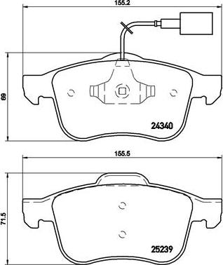 Brembo P 23 132X - Fren Balata Seti, Diskli Fren parcadolu.com