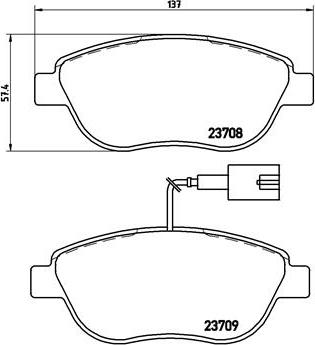 Brembo P 23 137X - Fren Balata Seti, Diskli Fren parcadolu.com