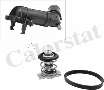 Calorstat by Vernet TH9200.88J - TERMOSTAT 88°C GOVDESIZ FIAT  DOBLO 1.6JTD 10- - OPEL  ASTRA J - INSIGNIA 2.0CDTI parcadolu.com