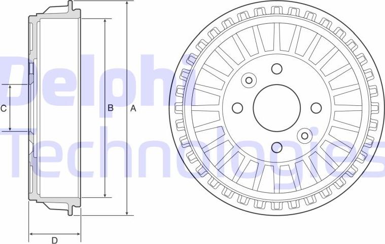 Delphi BF620 - ARKA FREN KAMPANASI RENAULT CLIO V 19> 1.0 SCE 1.0 TCE 1.3 TCE  1.5 BLUE DCI  2019 > parcadolu.com