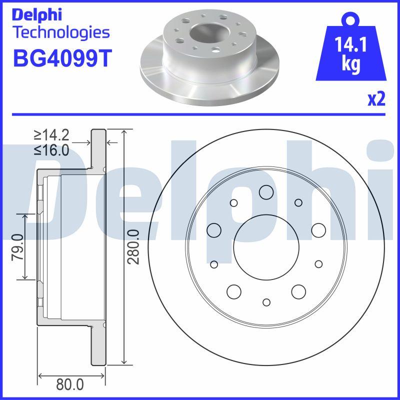 Delphi BG4099T - Fren Diski parcadolu.com