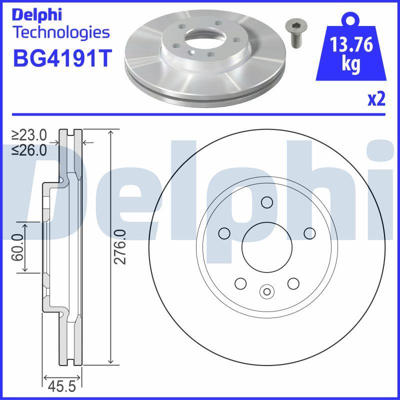 Delphi BG4191T - Fren Diski parcadolu.com