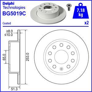 Delphi BG5019C-18B1 - Fren Diski parcadolu.com