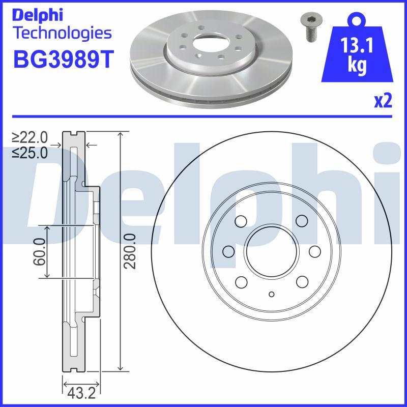 Delphi BG3989T - Fren Diski parcadolu.com