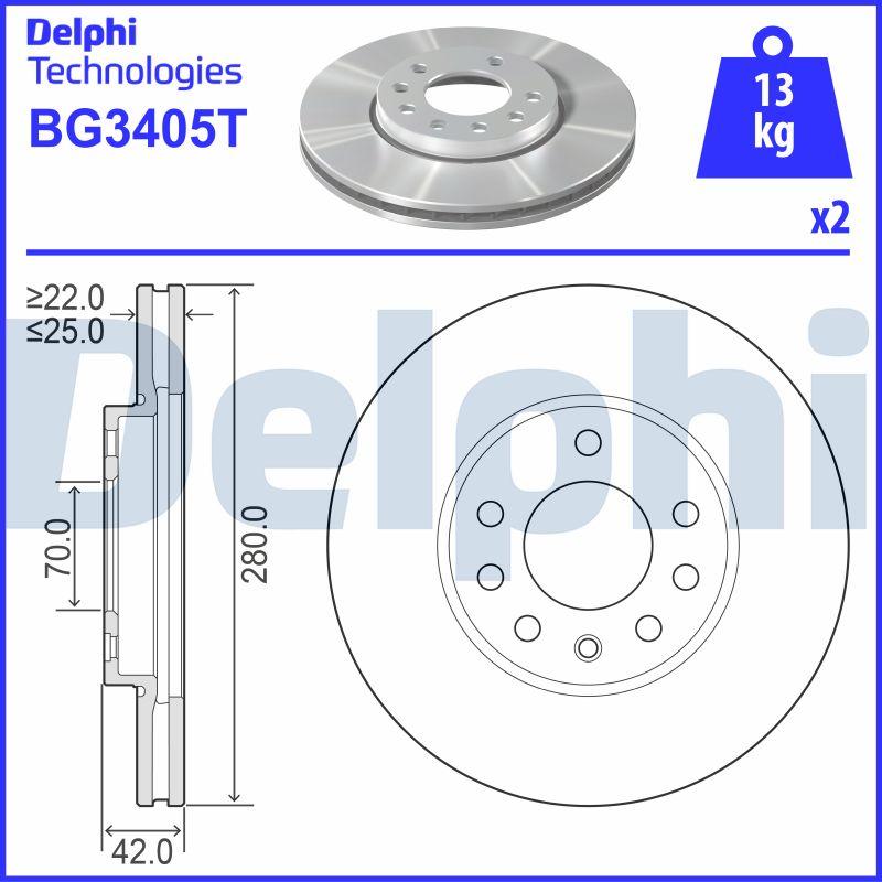 Delphi BG3405T - Fren Diski parcadolu.com