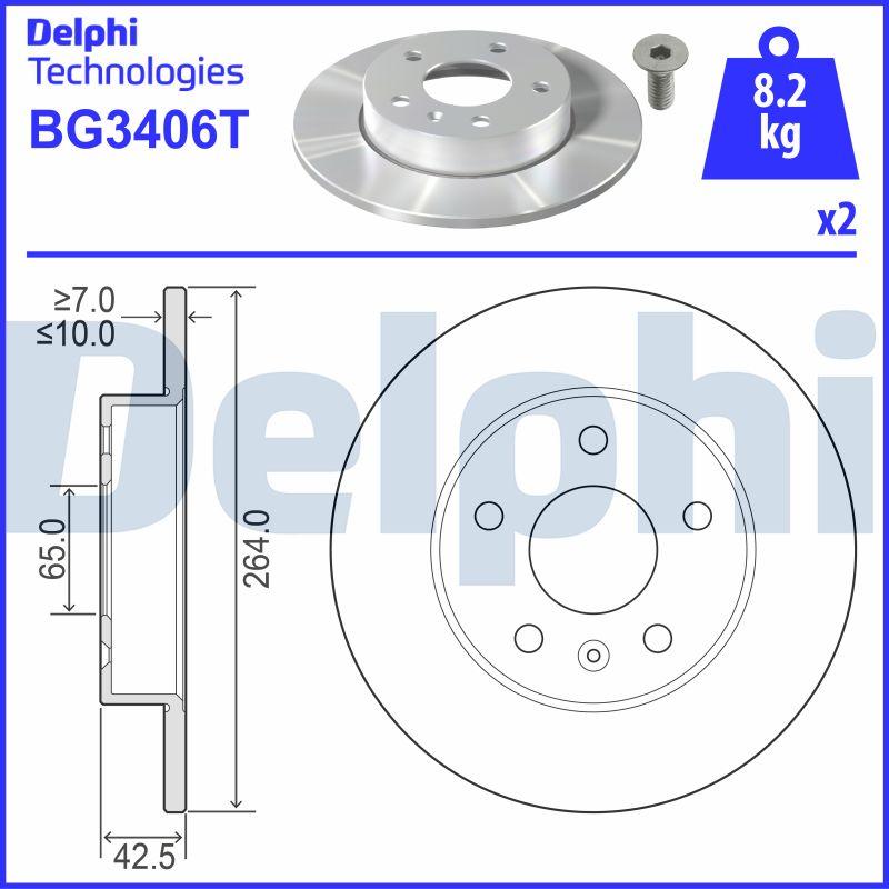 Delphi BG3406T - Fren Diski parcadolu.com