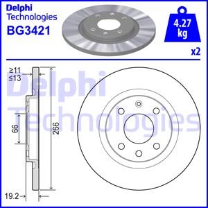 Delphi BG3421 - FREN DISKI ON PEUGEOT  PARTNER-301 - CITROEN  BERLINGO 1.2 1.6HDI 1.6 16V parcadolu.com